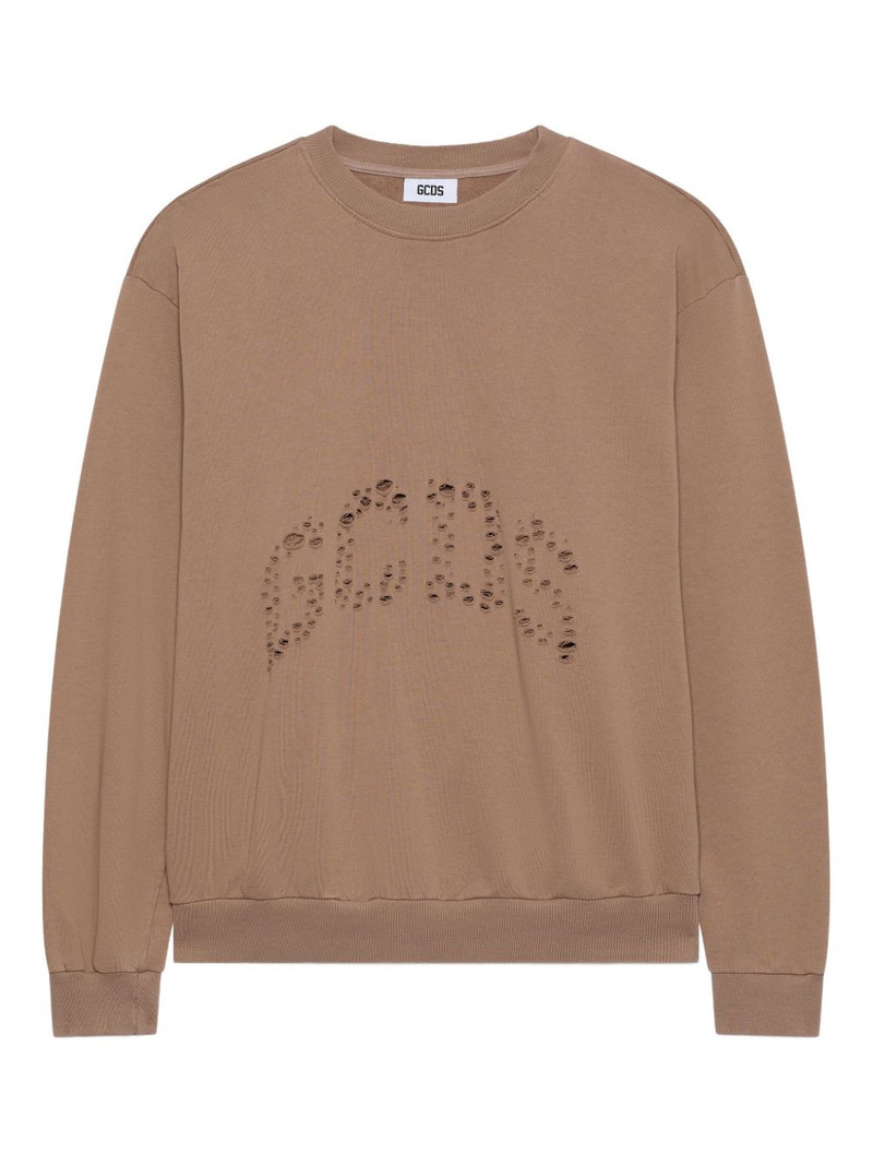 distressed cotton sweatshirt 1