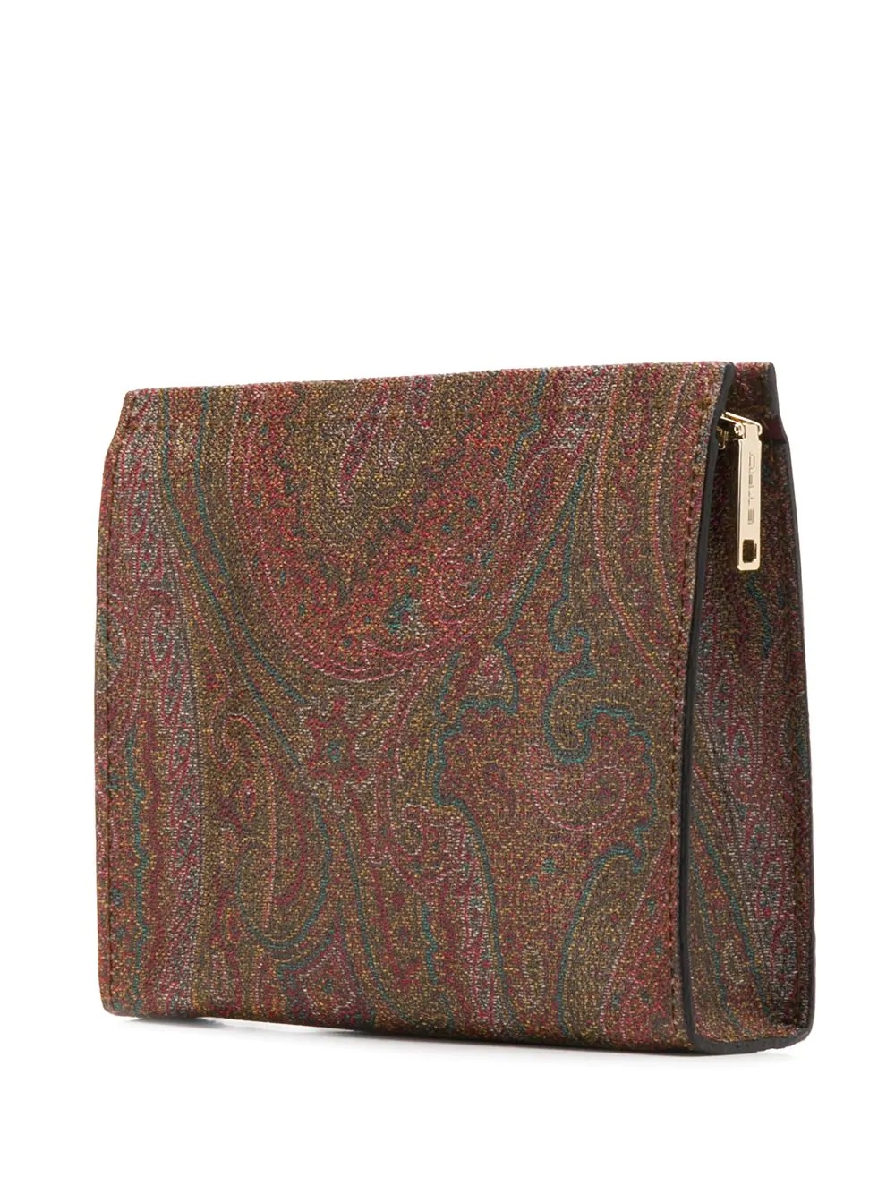 paisley print clutch - 3