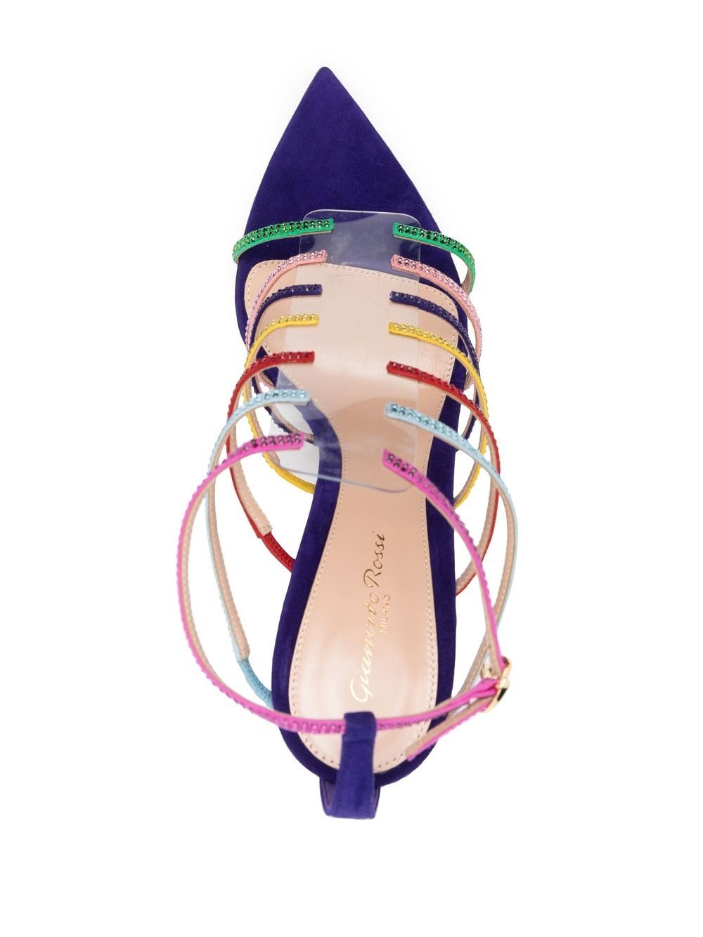 Mirage 105mm crystal-embellished sandals - 4