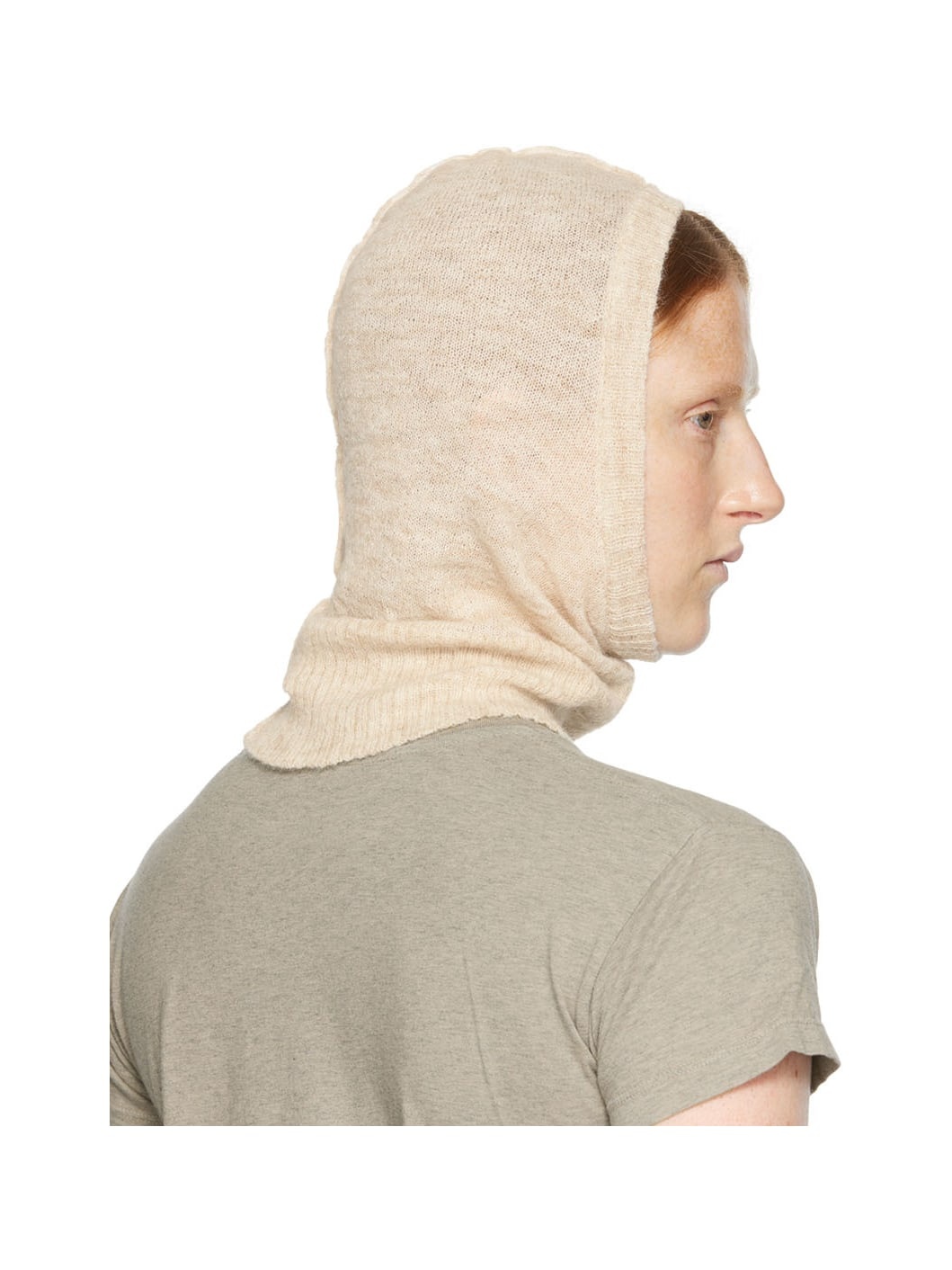 Beige Alpaca Balaclava - 3