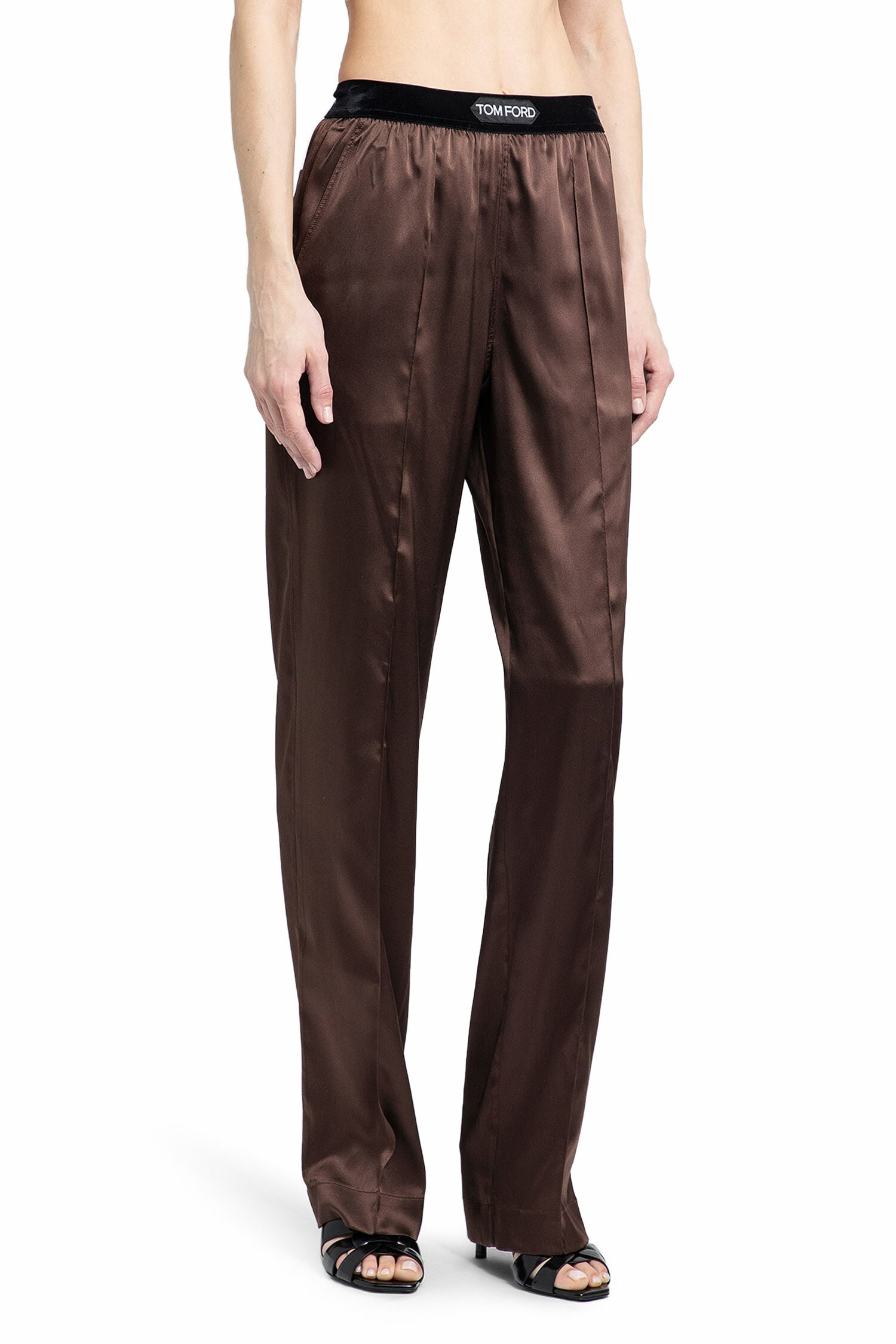 TOM FORD WOMAN BROWN TROUSERS - 3