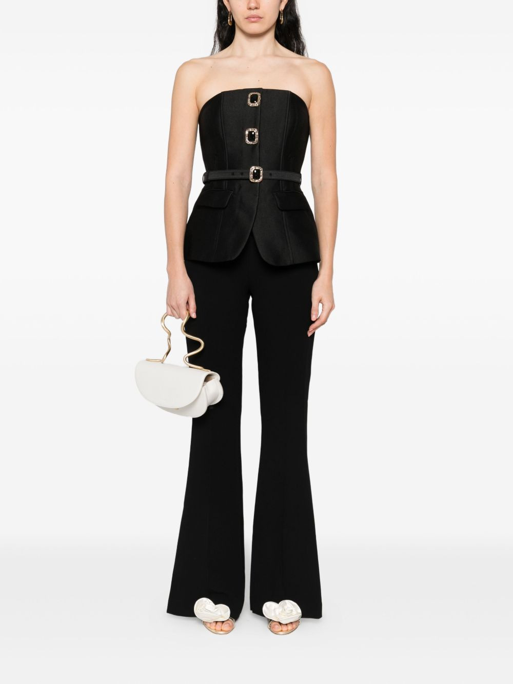 buckle-embellishment jumpsuit - 2