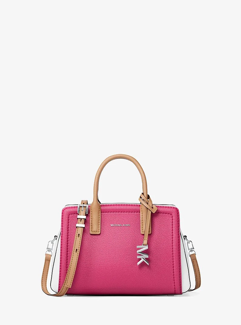 Laila Extra-Small Color-Block Leather Crossbody Bag - 1