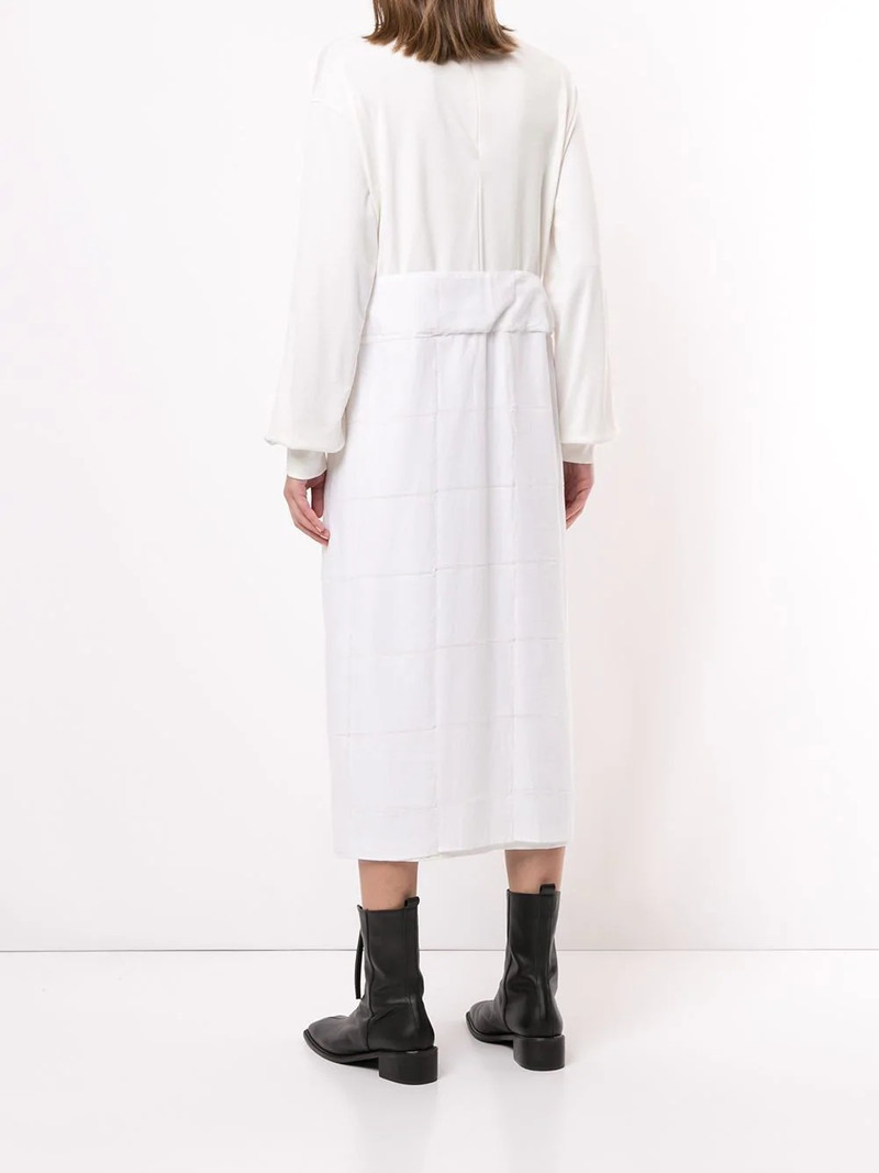 front tie long-sleeved dress 4