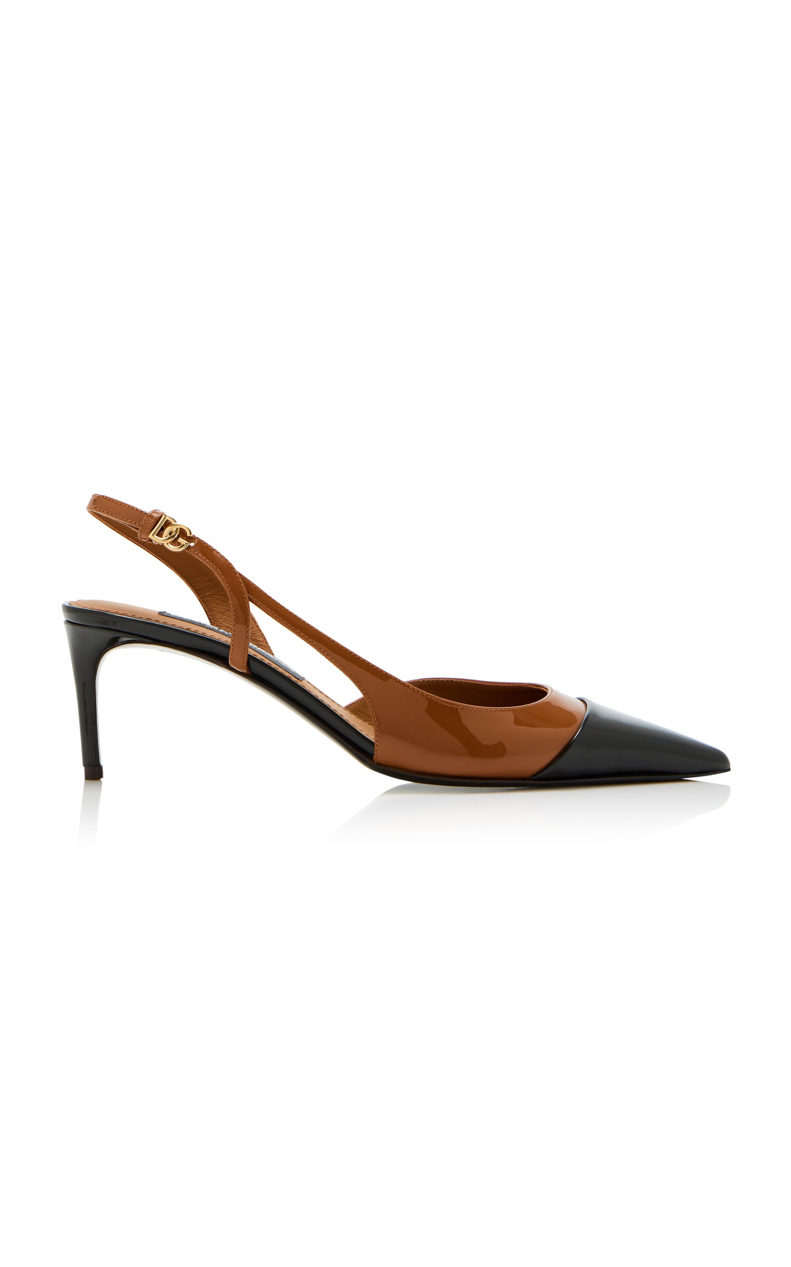 Leather Slingback Pumps brown - 1