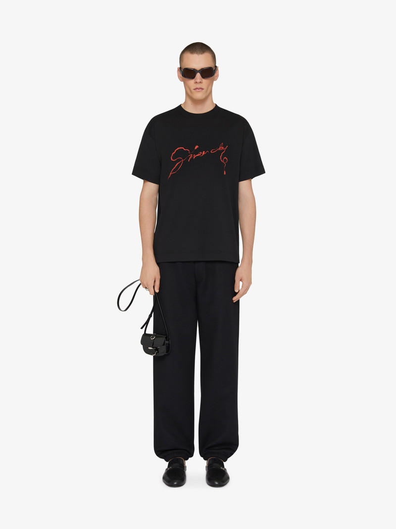 Givenchy T-SHIRT IN COTTON WITH CHANDELIER AND SNAKE PRINT outlook