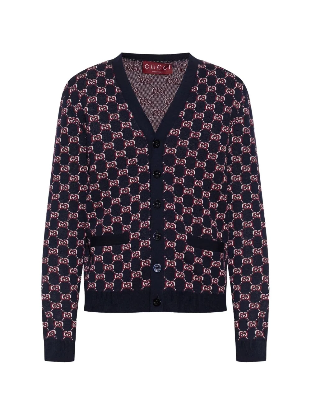 GG Shadow-monogram cardigan - 1