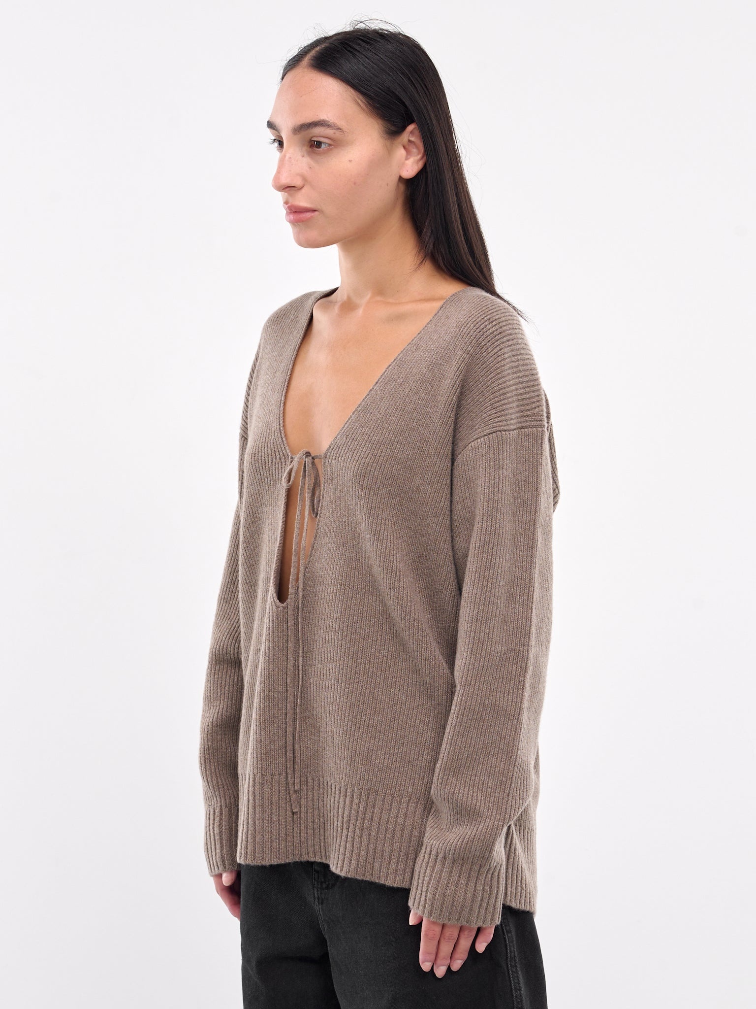 Cashmere V-Neck Sweater - 2