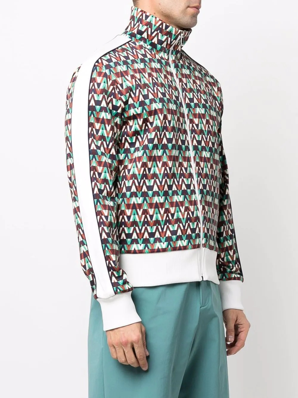 Optical Valentino print track jacket - 3