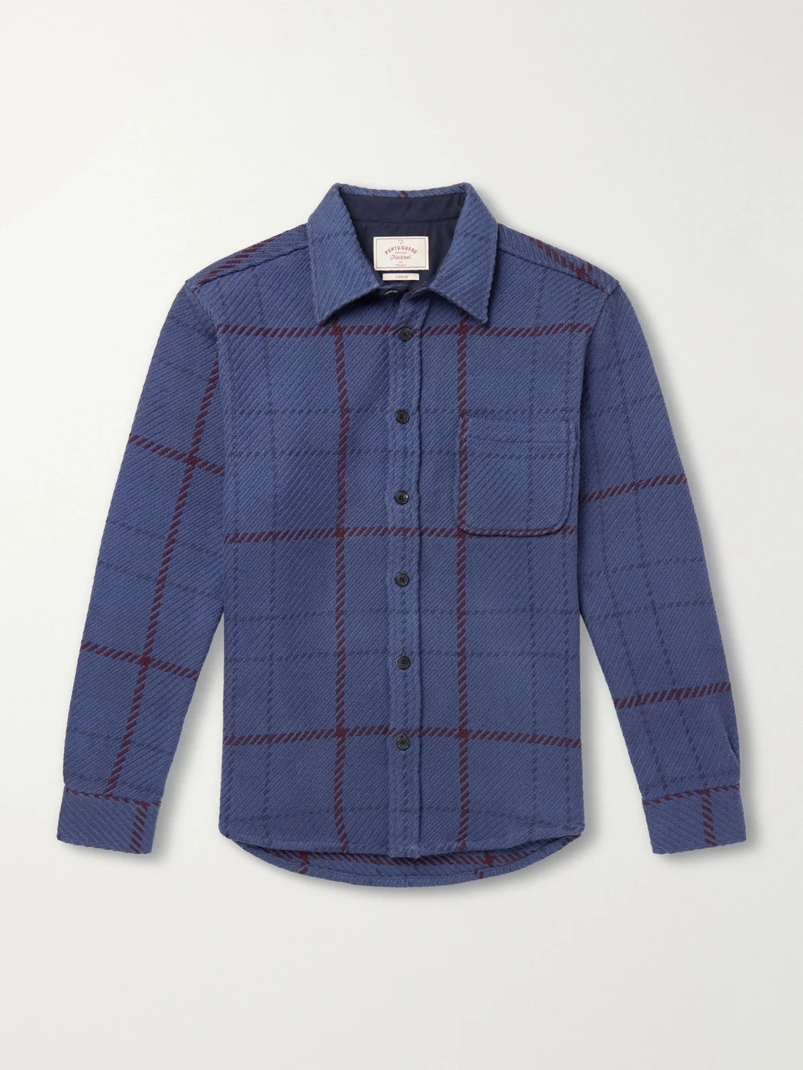 Upper Checked Cotton-Woven Overshirt - 1