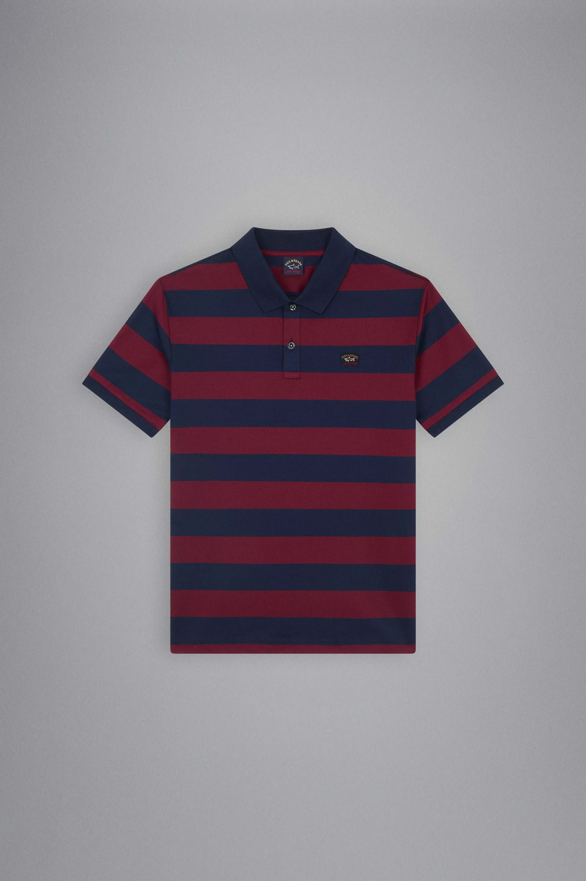 COTTON PIQUÉ POLO WITH ICONIC BADGE - 1