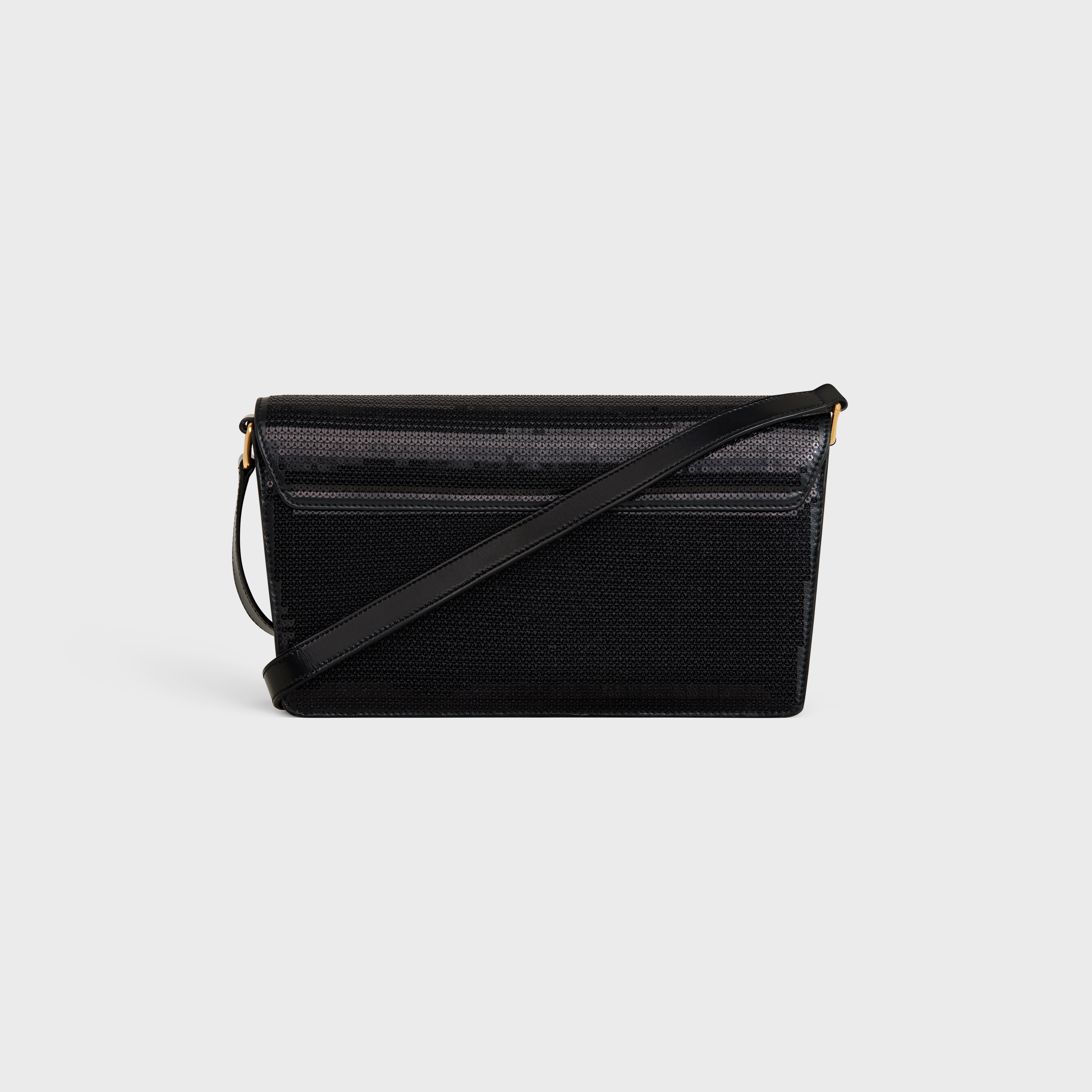 TRAPEZE TRIOMPHE BAG in SEQUINS AND CALFSKIN - 3