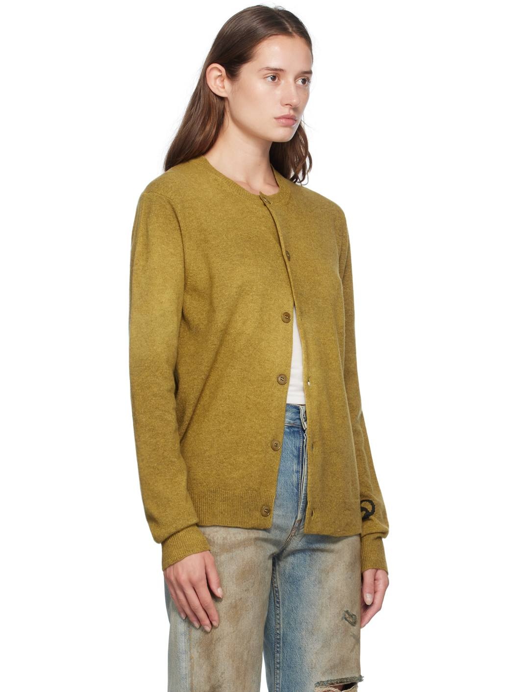 Green Crewneck Cardigan - 2