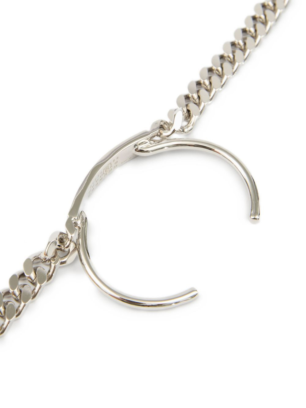 chain-detail cuff bracelet - 4
