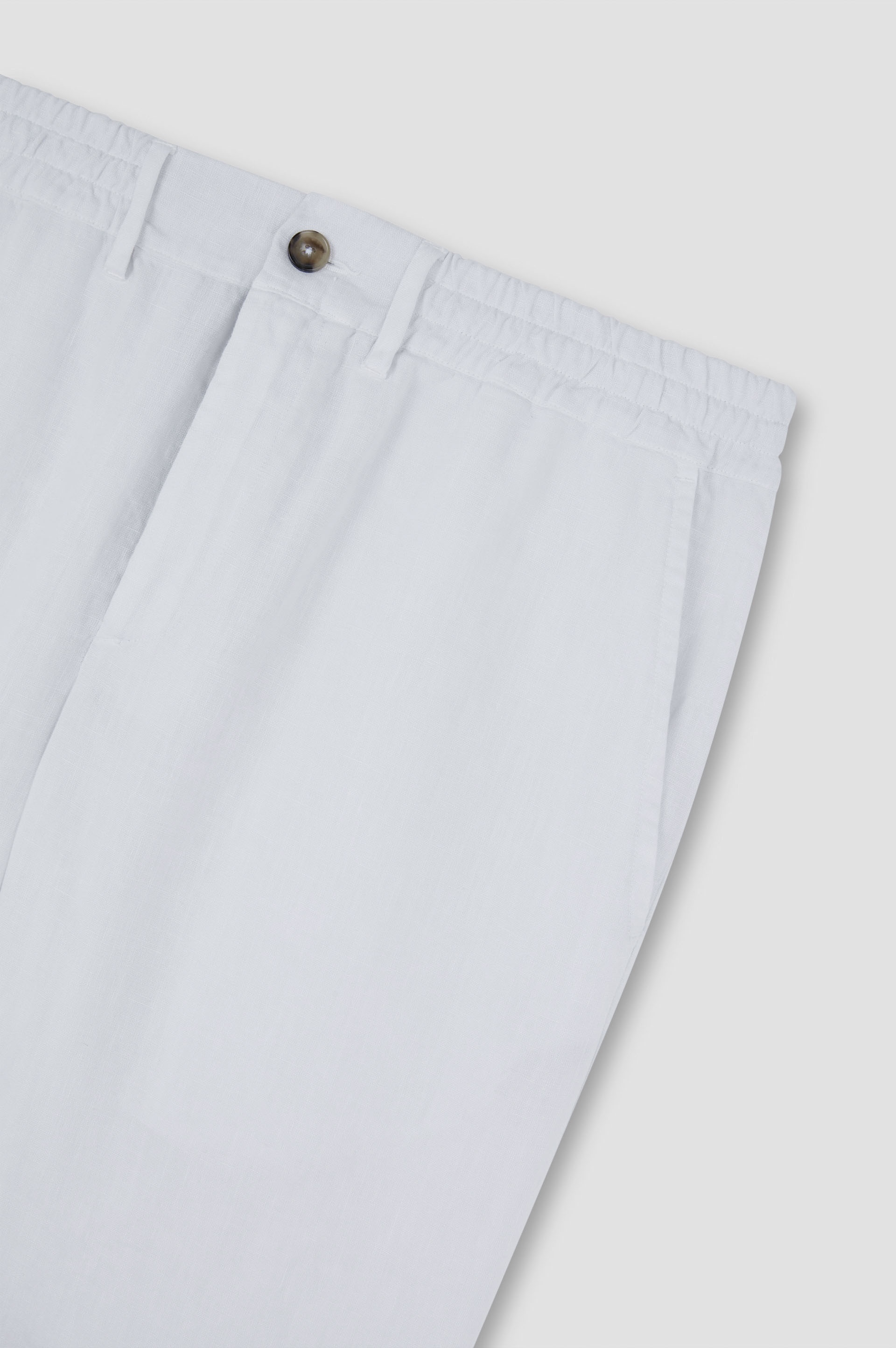 GARMENT-DYED LINEN BERMUDA - 5