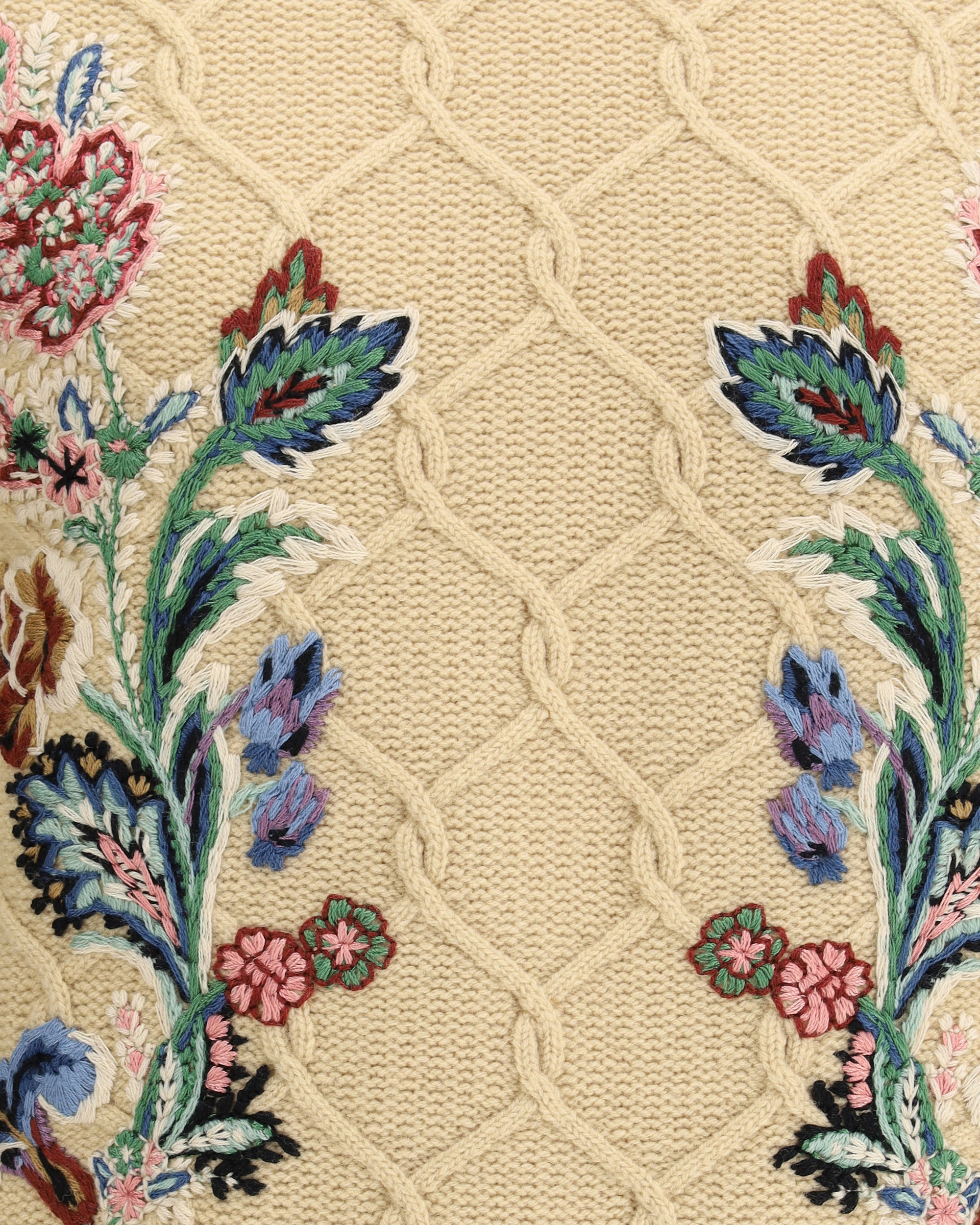 Floral embroidery Sweater - 3