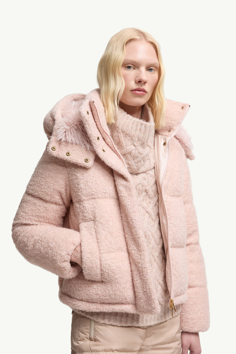 Virieu Bouclé Hooded Short Down Jacket 6
