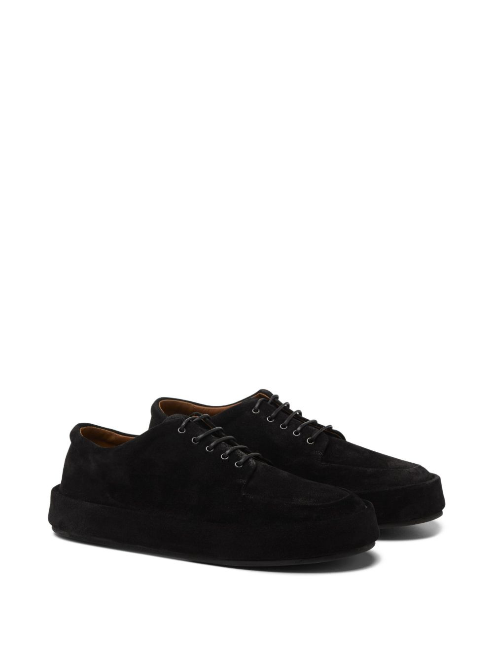 lace-up round derby shoes - 2
