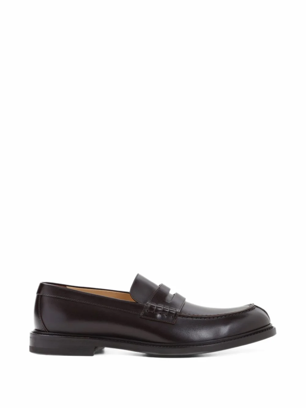 calf leather loafers - 1