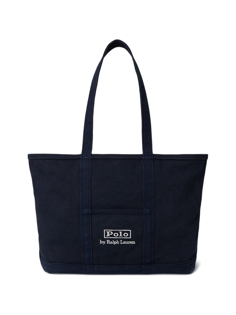 medium logo strap tote bag 1