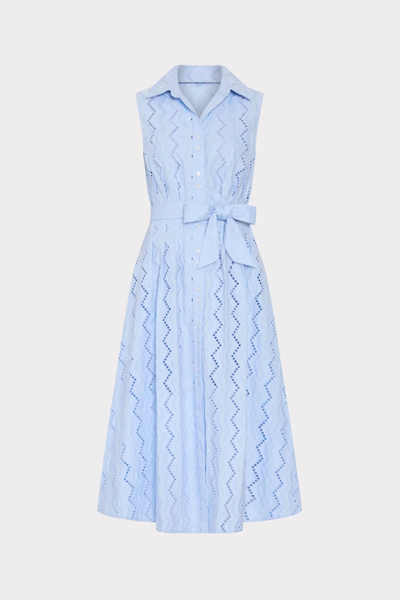 Leya Eyelet Midi Dress - 1