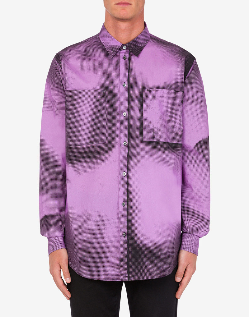 Moschino SHADOWS PRINT POPLIN SHIRT outlook