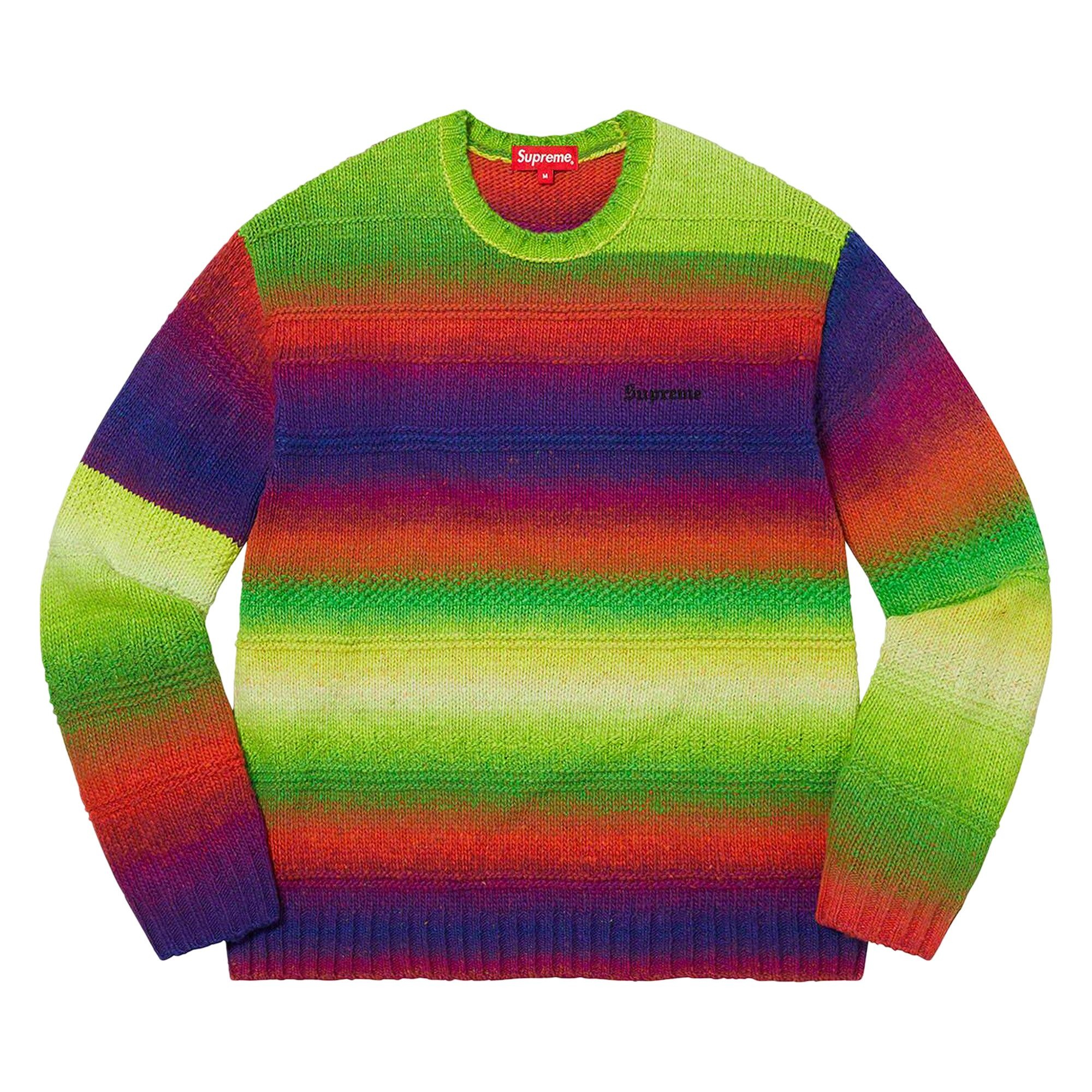 Supreme Gradient Stripe Sweater 'Multicolor' - 1