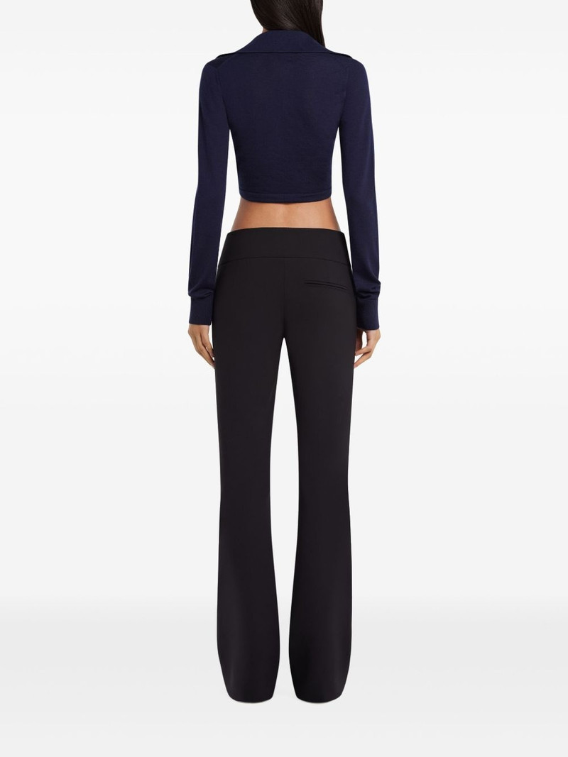 twist-detail cropped polo jumper 4