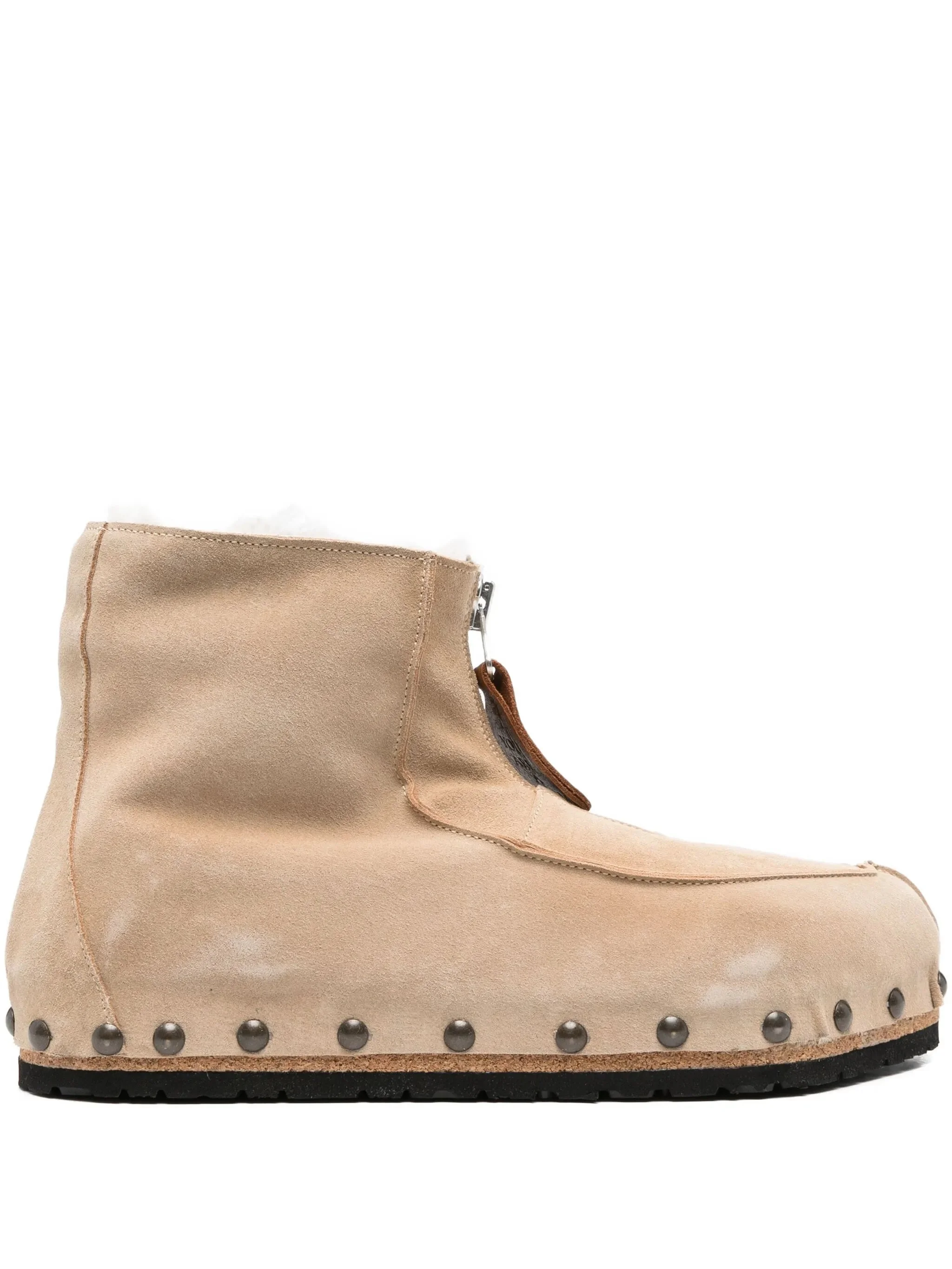 Magliano Zip-front Studded Suede Boots - 1