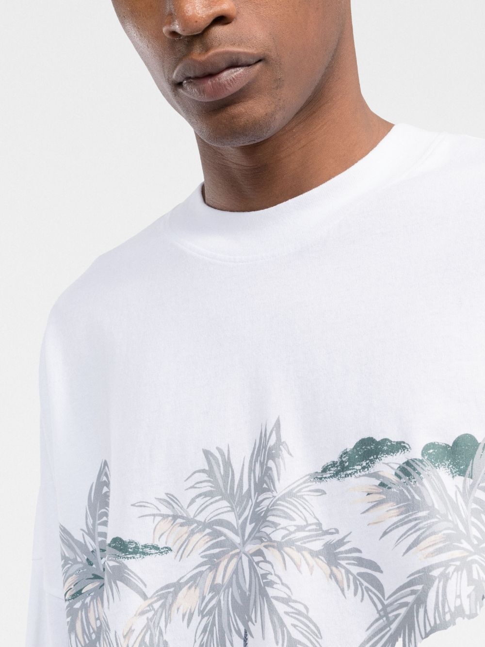 palm tree-print T-shirt - 5