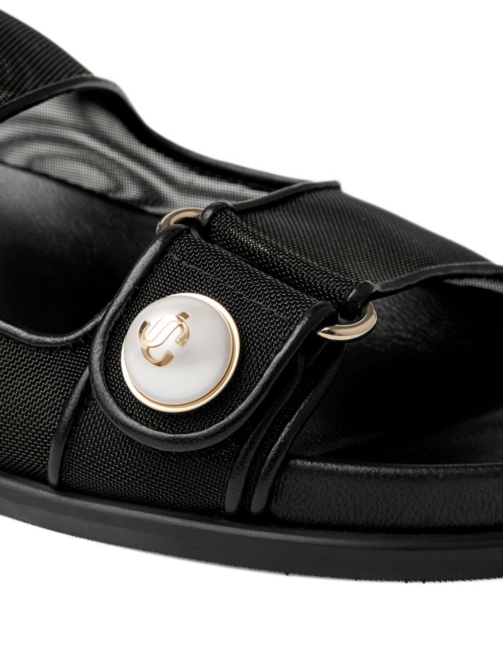 Fayence pearl-embellished sandals - 5