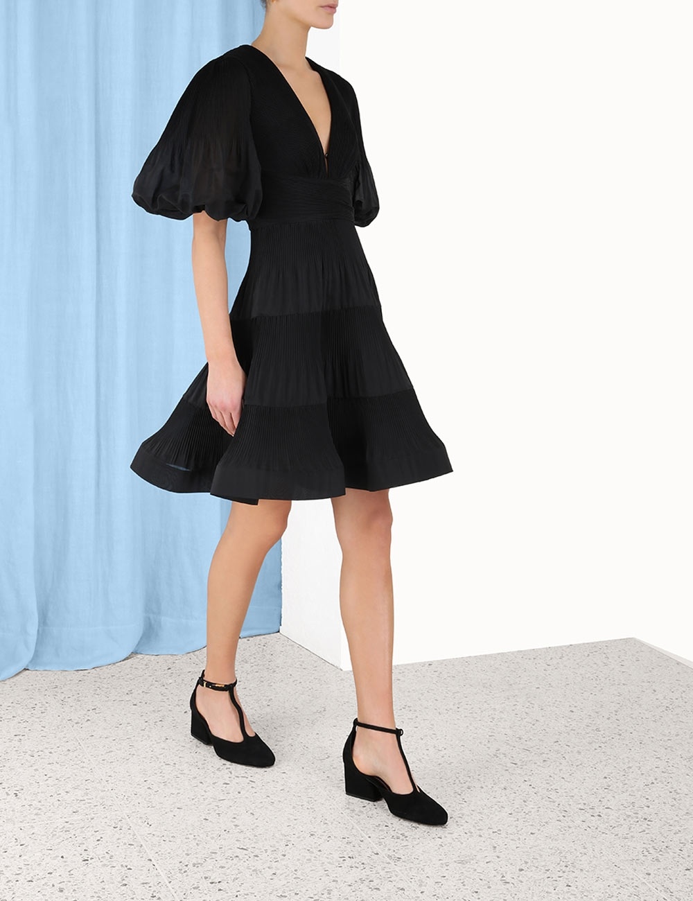 mock neck long sleeve fit & flare sweater dress Ellen Wine Long Sleeve Sweater Dress by Priceless