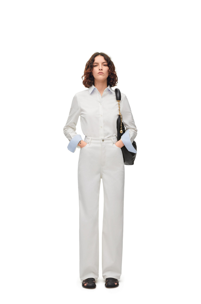 Loewe High waisted jeans in cotton outlook