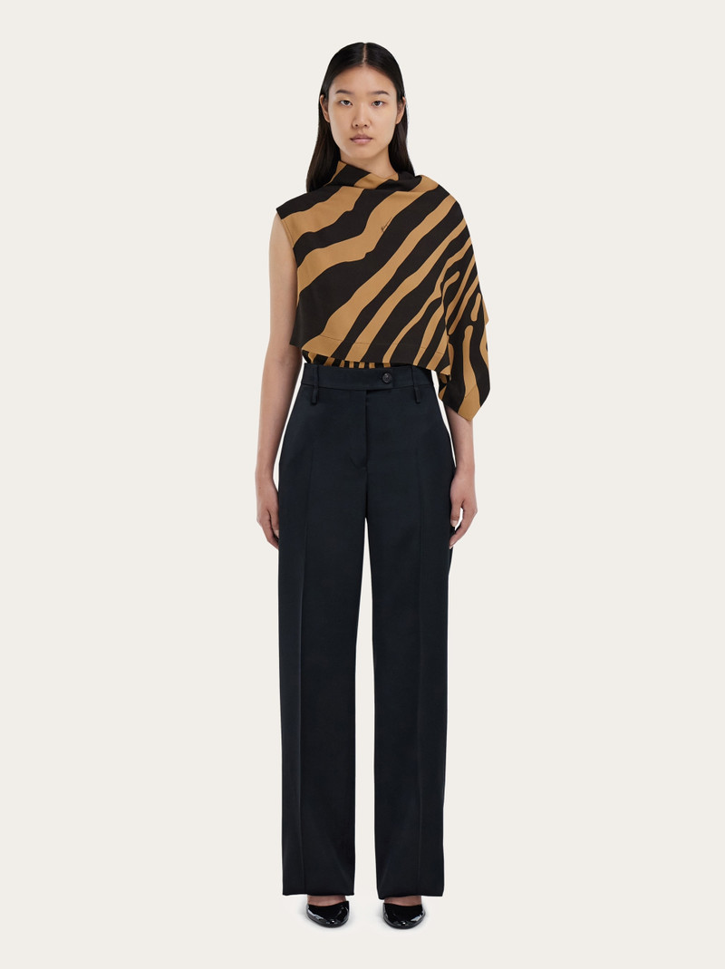 Sleeveless animal print top 7