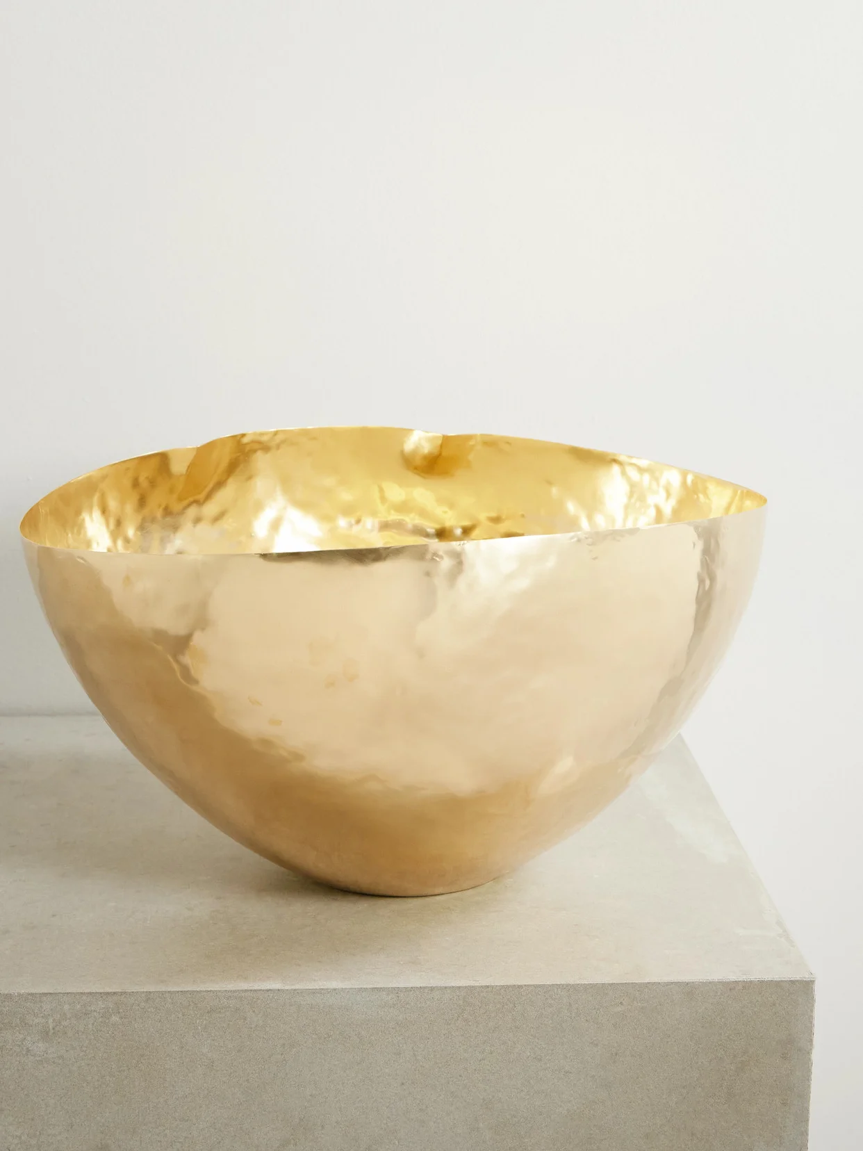 Bash Large Hammered-brass Bowl - 1