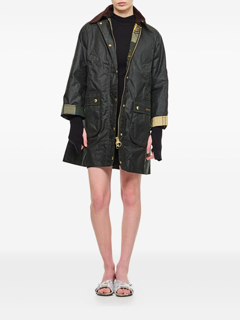 Barbour button-cotton coat outlook