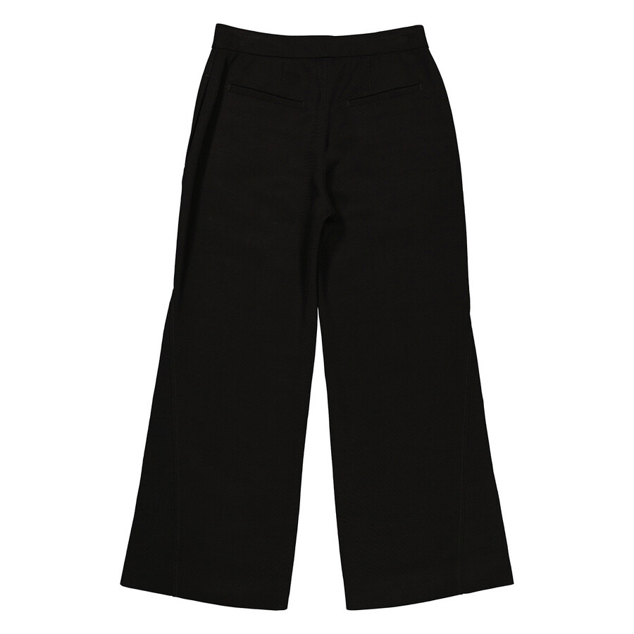 Jil Sander Ladies Black Cropped Wide-Leg Trousers, Brand Size 34 (US Size 2) - 6