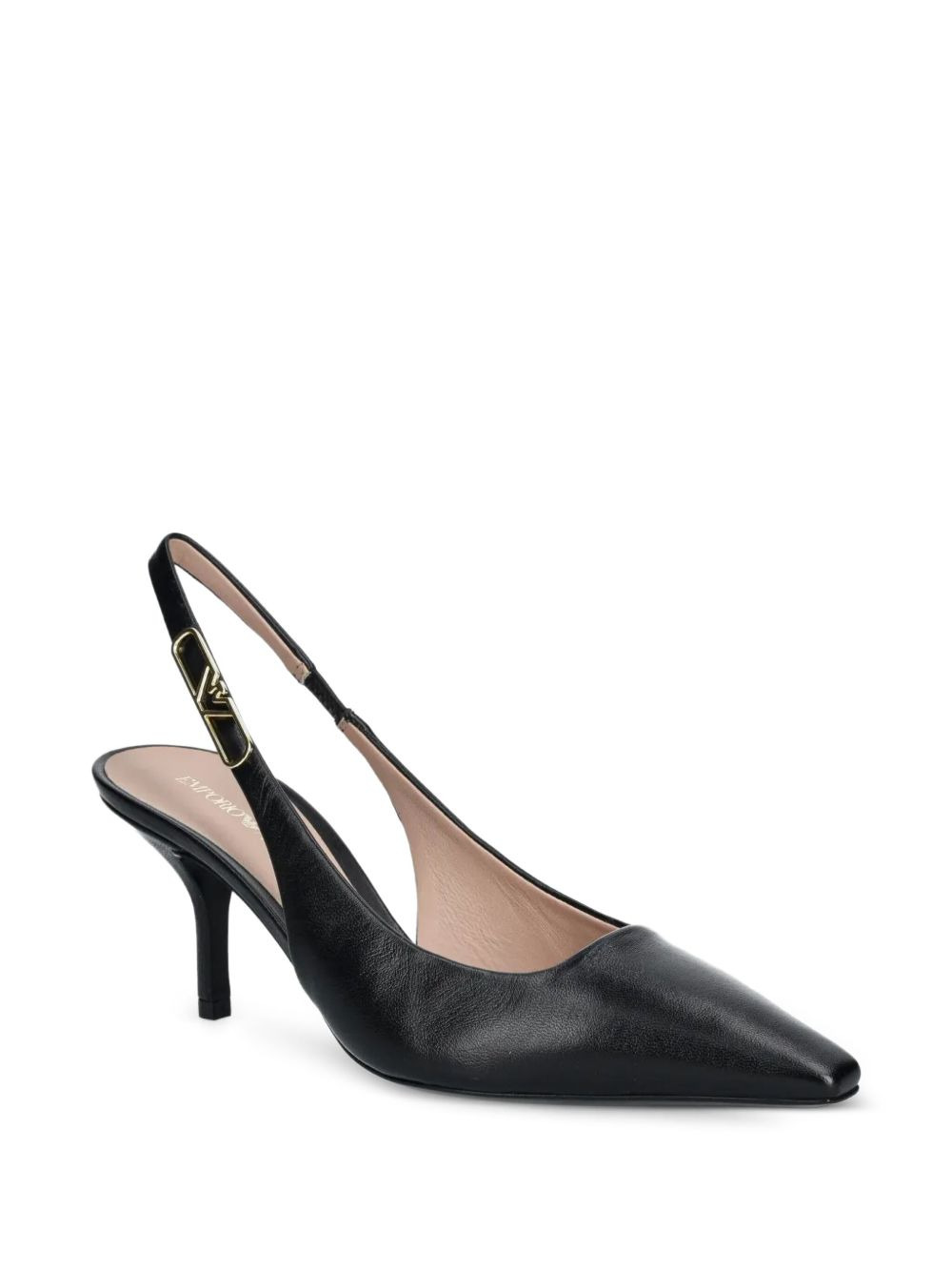 leather slingback pumps - 2