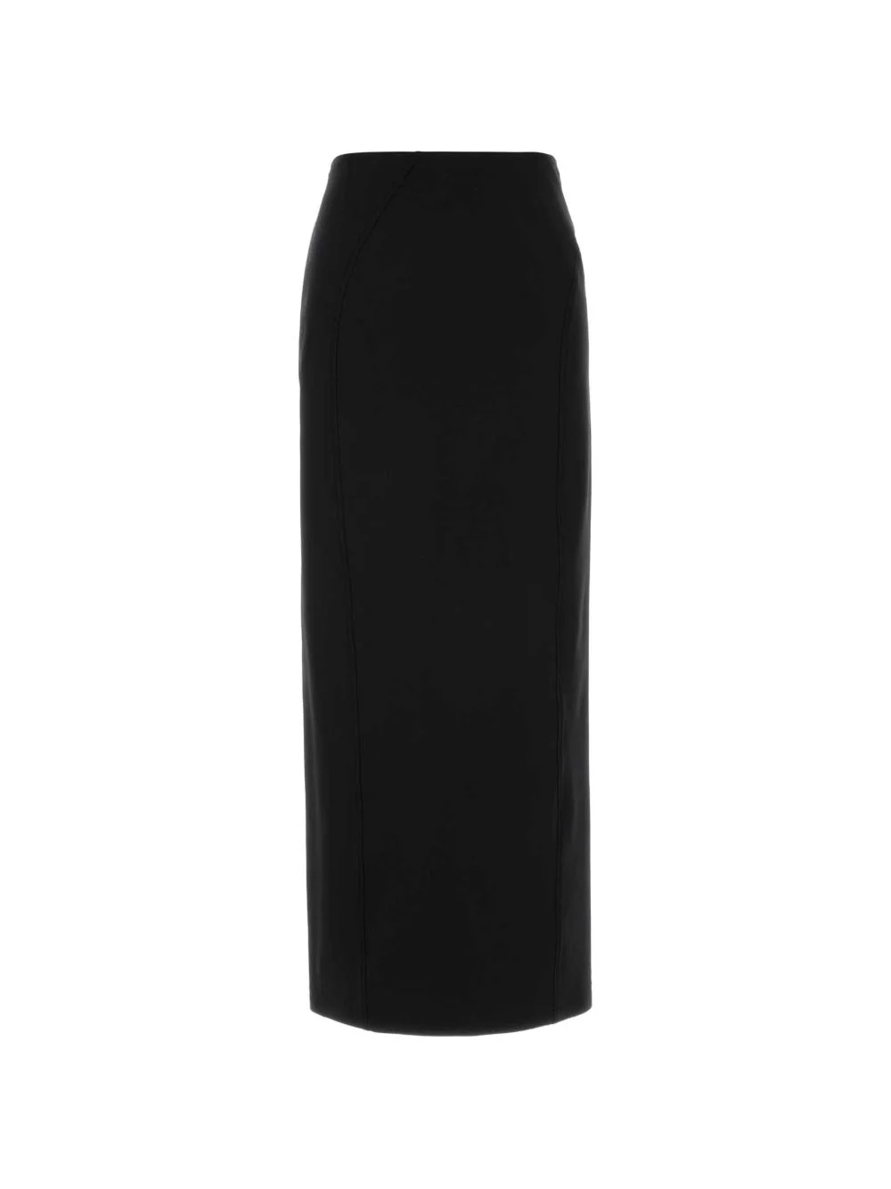 panelled rear-slit midi skirt - 1