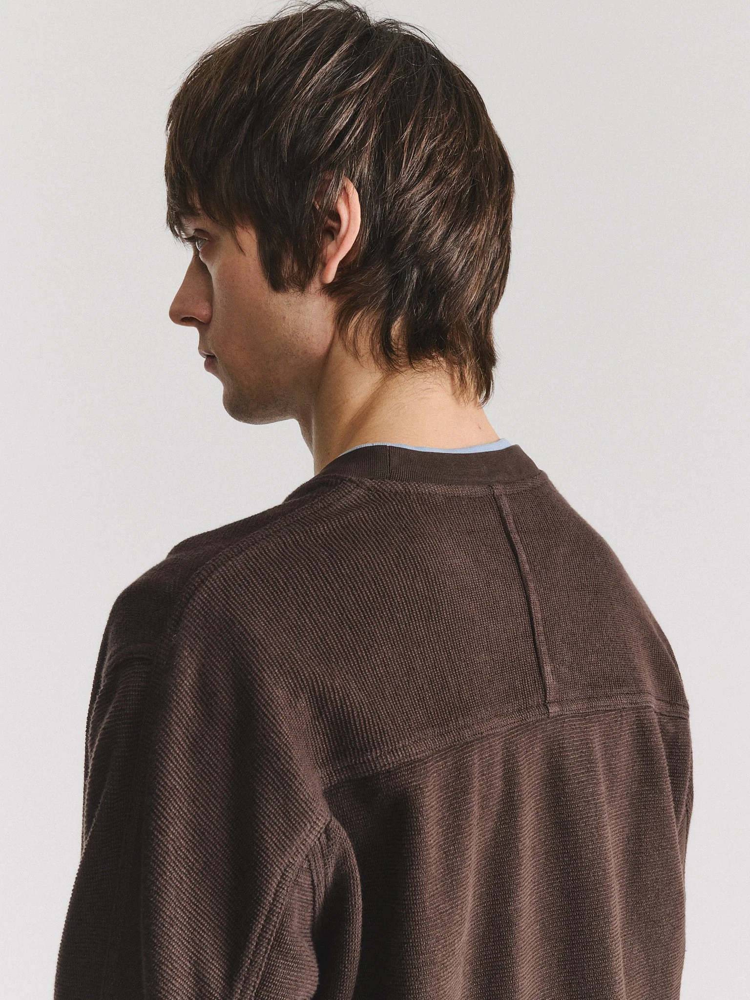 WORKWEAR SWEATSHIRT - WEAVY JERSEY - DARK BROWN - 1