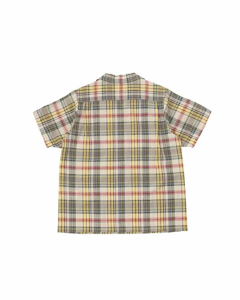 FAIRWAY P.O. SHIRT S/S MADRAS YELLOW - 2