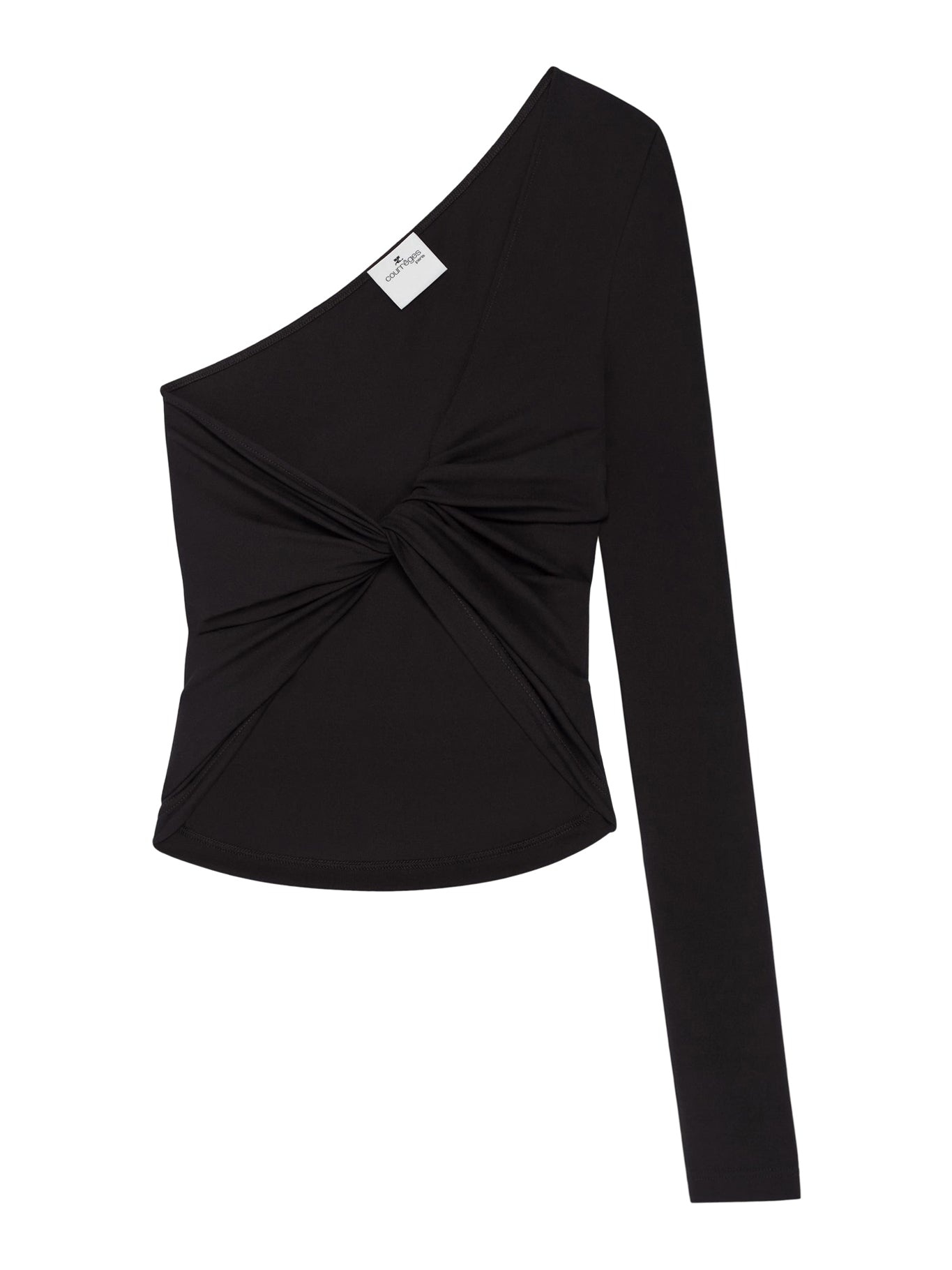ASYMMETRIC TWIST CROPPED TOP - 2