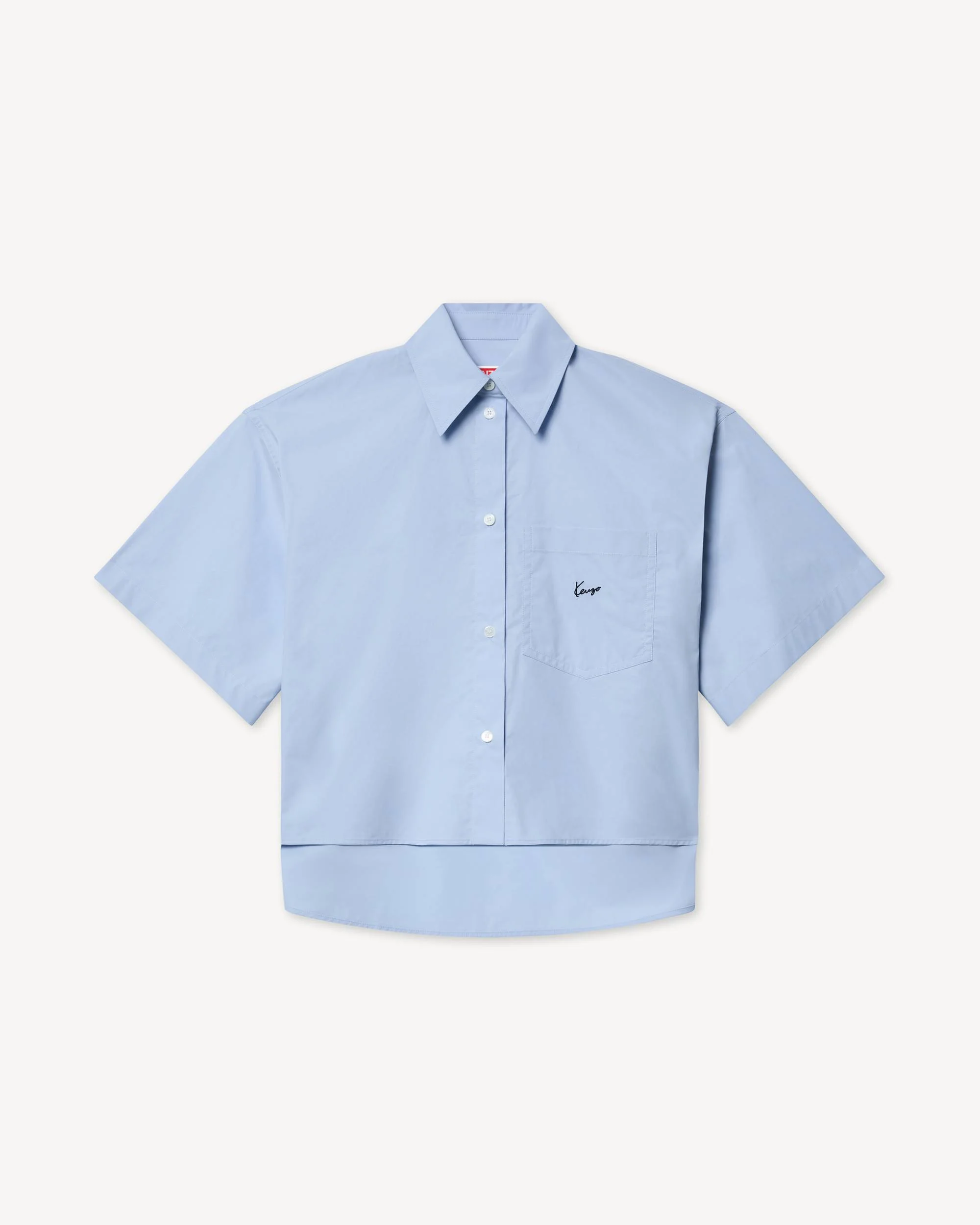 'KENZO Signature' short sleeve shirt in cotton - 1