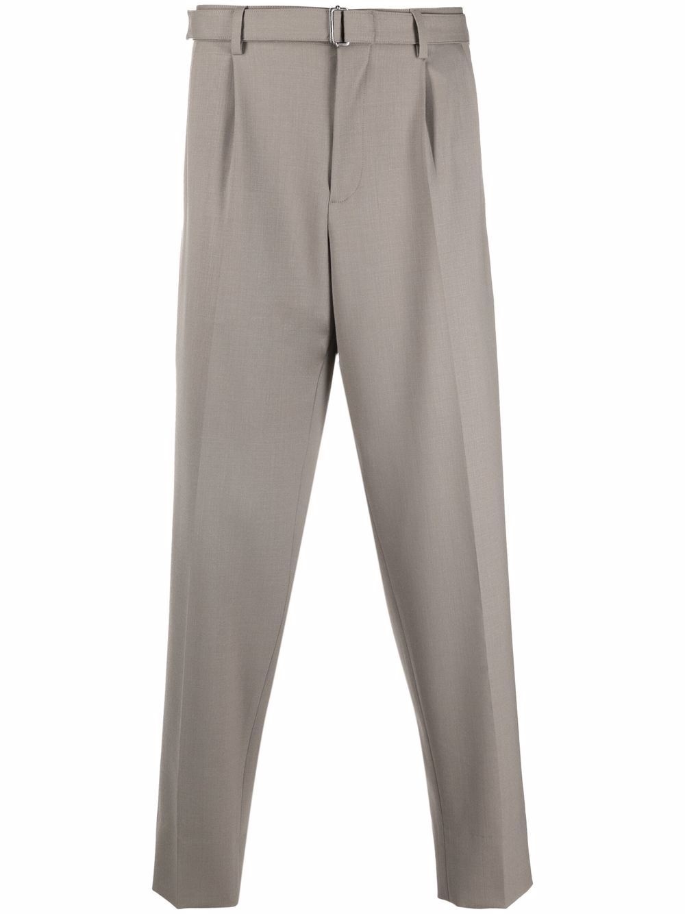 high-waisted straight-leg trousers - 1