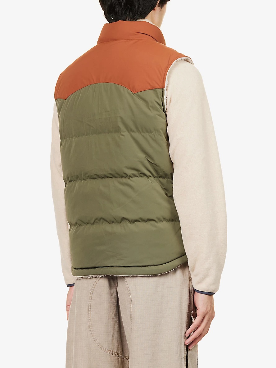 Reversible Bivy brand-patch recycled-polyester recycled-down gilet - 4
