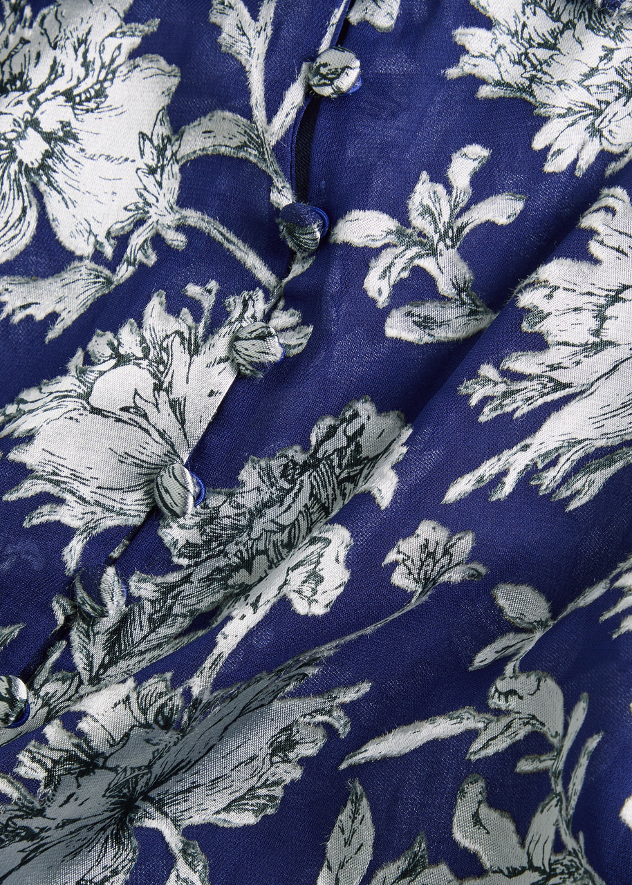Alice + Olivia Martel Floral Devoré Blouse - 5