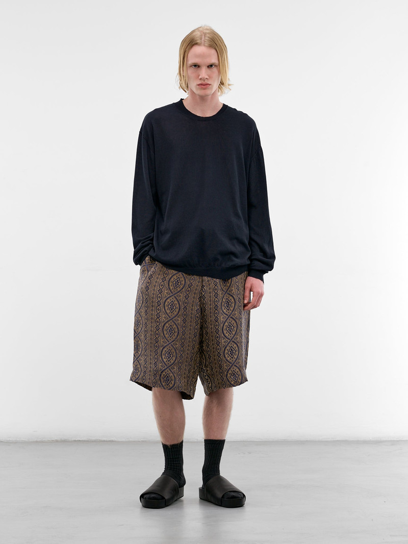 UMA WANG Asymmetric Cotton-Silk Long Sleeve outlook