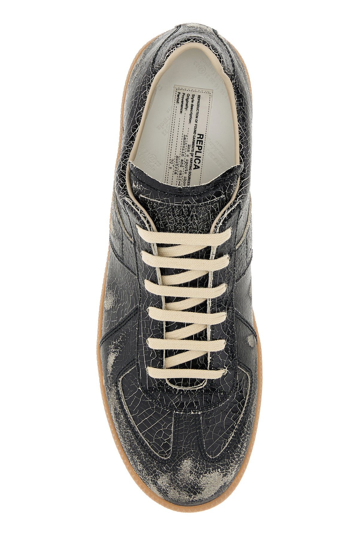 Black leather Replica sneakers - 4