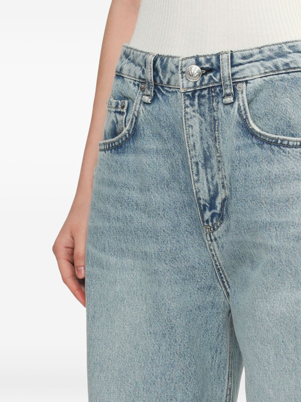 Charlie panelled frayed jeans - 5