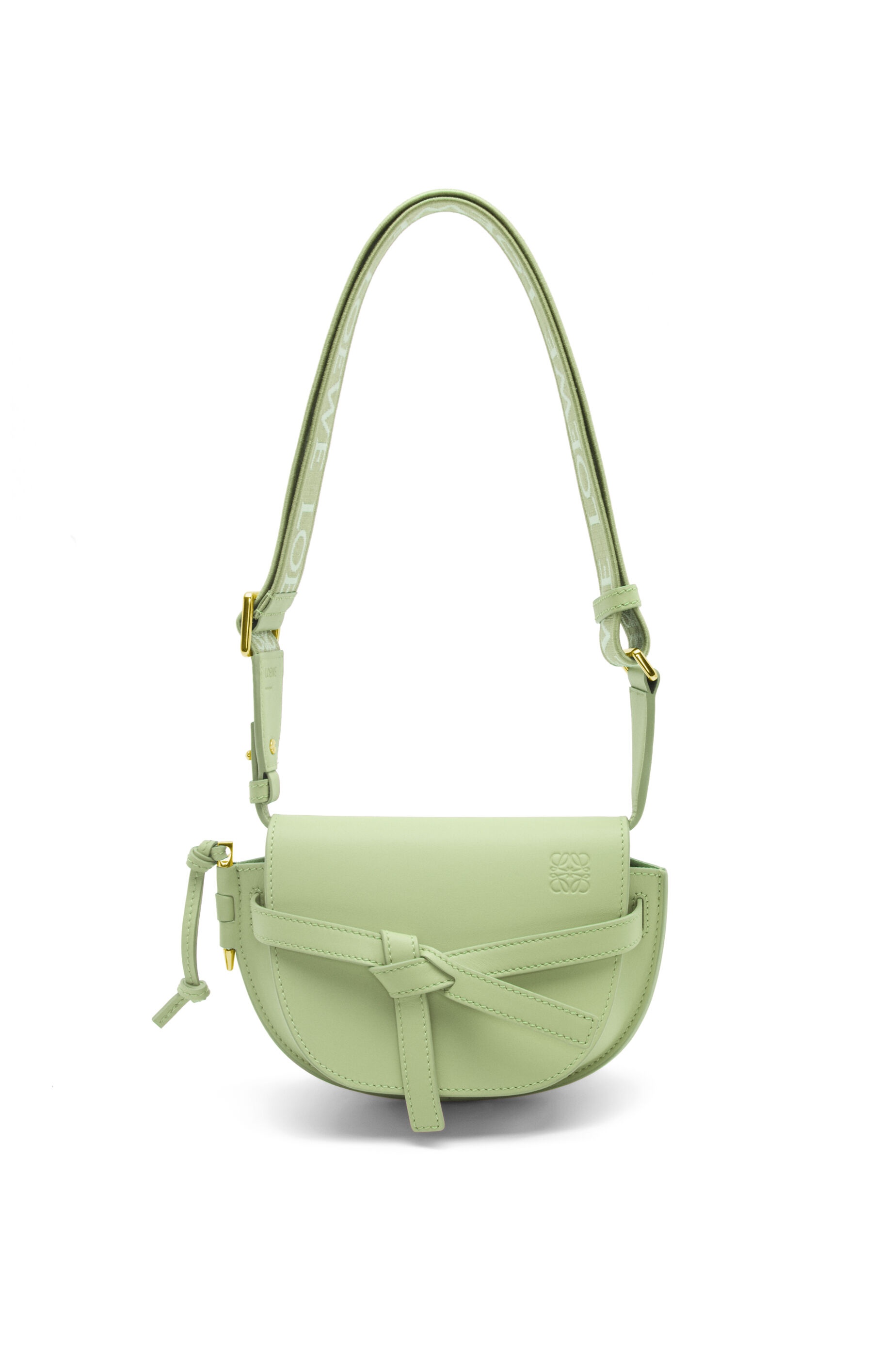 Mini Gate Dual bag in soft calfskin and jacquard - 6